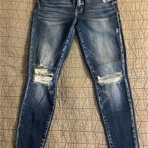 KanCan Dark Blue Distressed Skinny Jeans